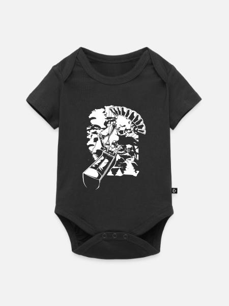 Paragleiter Paragleiten - Baby Premium Kurzarmbody - Schwarz