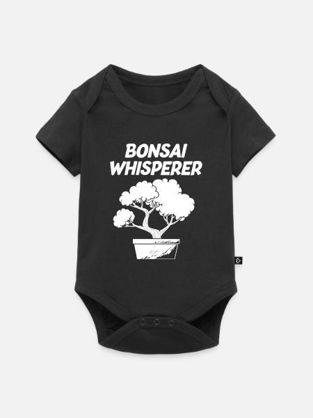 Bonsai Baum Lustig - Baby Premium Kurzarmbody - Schwarz