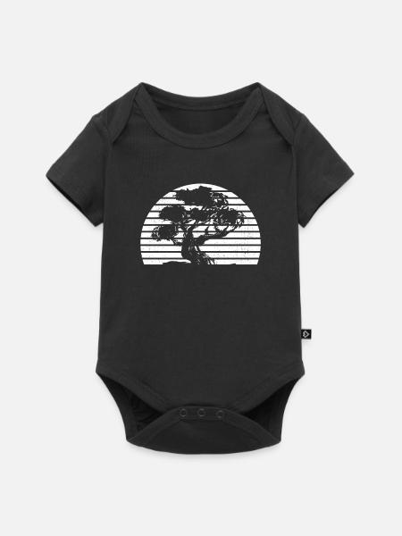 Bonsai Baum - Baby Premium Kurzarmbody - Schwarz
