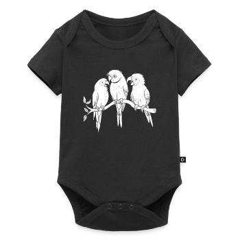 Parrot Branch - Baby Premium short-sleeve bodysuit - black - Front