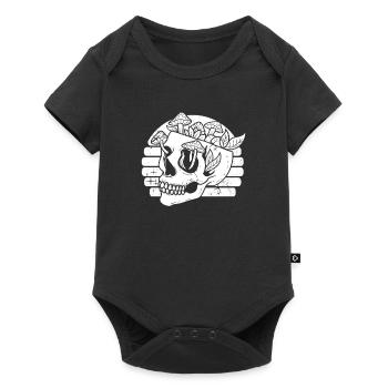 Gothic Skull - Baby Premium short-sleeve bodysuit - black - Front