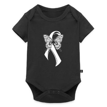 Fibromyalgie Rhumatismes Papillon - Body à manches courtes Premium Bébé - noir - Devant