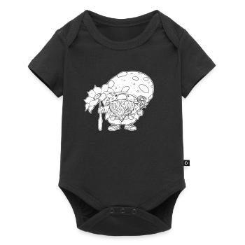 Cueilleur de champignons - Body à manches courtes Premium Bébé - noir - Devant