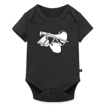 Trombone de fanfare - Body à manches courtes Premium Bébé - noir - Devant