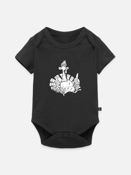 Thanksgiving - Baby Premium Kurzarmbody - Schwarz