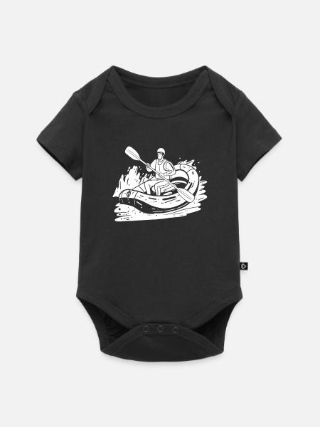 Rafting - Baby Premium Kurzarmbody - Schwarz