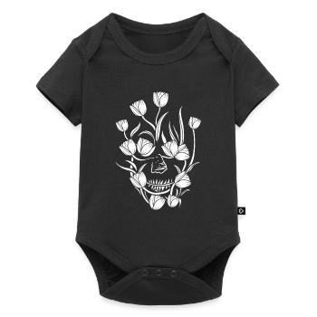 Tulips - Baby Premium short-sleeve bodysuit - black - Front