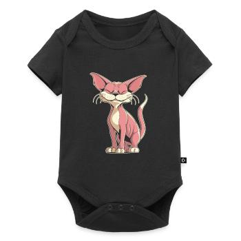 Sphynx Cat Funny - Baby Premium short-sleeve bodysuit - black - Front