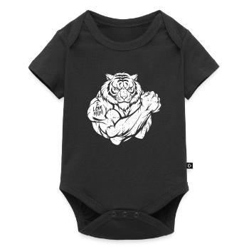 Tiger Biceps Tattoo I Love Mom - Baby Premium short-sleeve bodysuit - black - Front