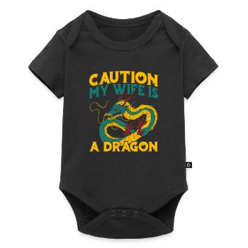 Année du Dragon 2024 - Body à manches courtes Premium Bébé - noir - Devant