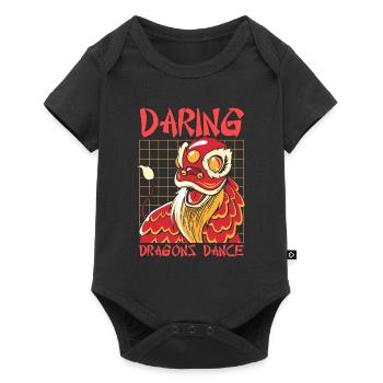 Année du Dragon 2024 - Body à manches courtes Premium Bébé - noir - Devant