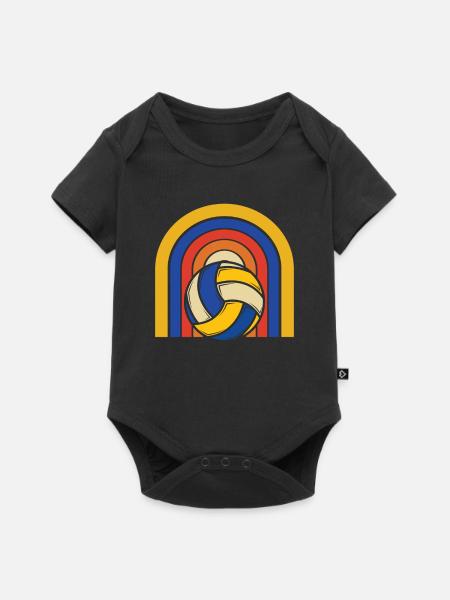 Volleyball Volleyballer - Baby Premium Kurzarmbody - Schwarz