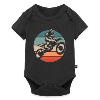 Mx Motocross Dirt Bike - Body à manches courtes Premium Bébé - noir - Devant