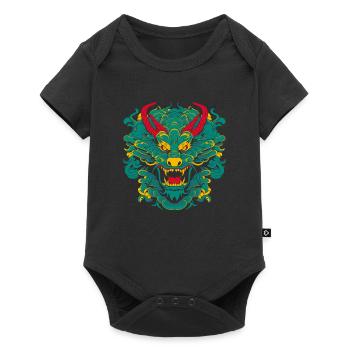 Année du Dragon 2024 - Body à manches courtes Premium Bébé - noir - Devant