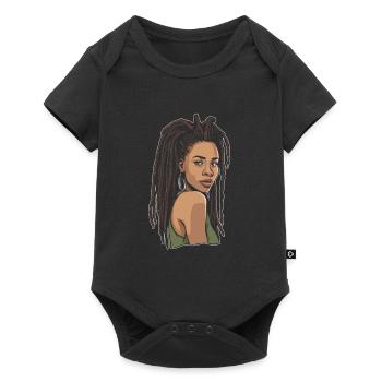 Rasta Hair Dreadlocks Dreads - Baby Premium short-sleeve bodysuit - black - Front
