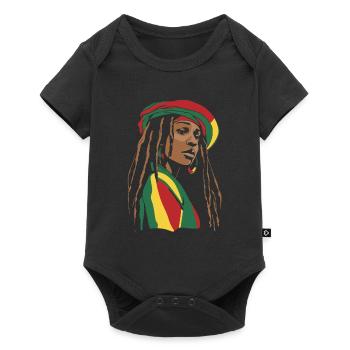 Rasta Hair Dreadlocks Dreads - Baby Premium short-sleeve bodysuit - black - Front