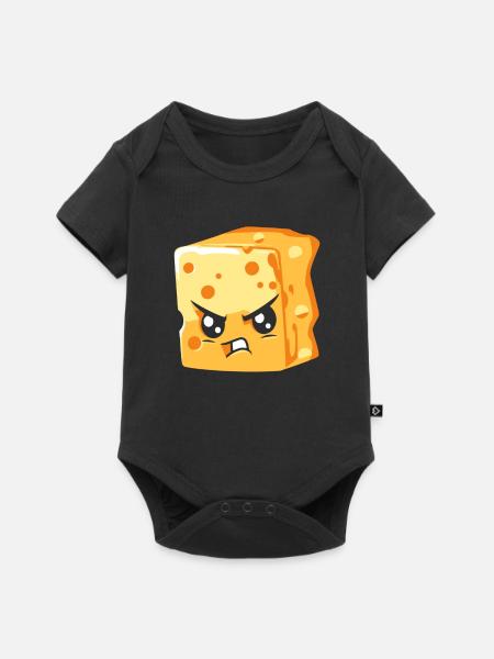 Käse Käser Kawaii - Baby Premium Kurzarmbody - Schwarz