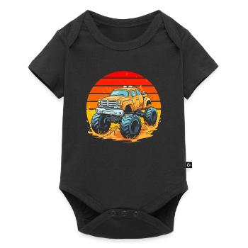 Monster Truck - Baby Premium short-sleeve bodysuit - black - Front