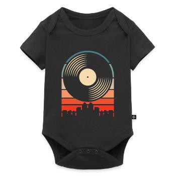 Vinyl Record Collector - Baby Premium short-sleeve bodysuit - black - Front