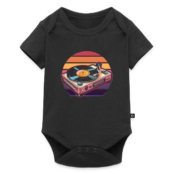 Vinyl Record Collector - Baby Premium short-sleeve bodysuit - black - Front