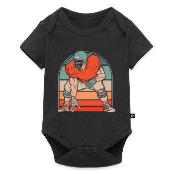 Football américain - Body à manches courtes Premium Bébé - noir - Devant