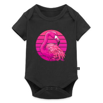 Flamingo - Baby Premium short-sleeve bodysuit - black - Front