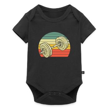 Fitness - Baby Premium short-sleeve bodysuit - black - Front