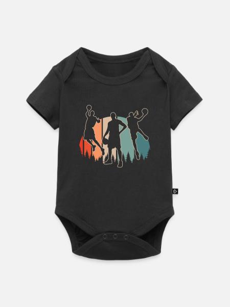 Basketball Basketballer - Baby Premium Kurzarmbody - Schwarz