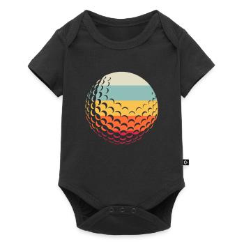 Golf Golfer Golfen - Baby Premium Kurzarmbody - Schwarz - Vorne