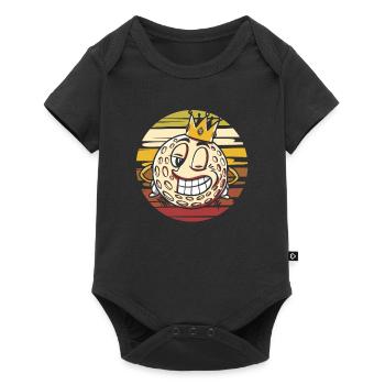 Golf Golfer Golfen - Baby Premium Kurzarmbody - Schwarz - Vorne