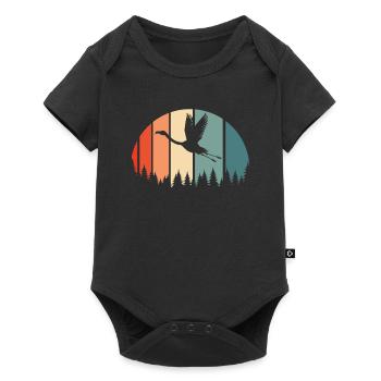 Flamingo - Baby Premium short-sleeve bodysuit - black - Front