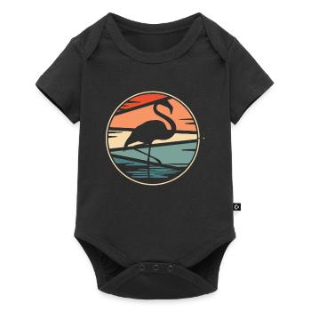 Flamingo - Baby Premium short-sleeve bodysuit - black - Front