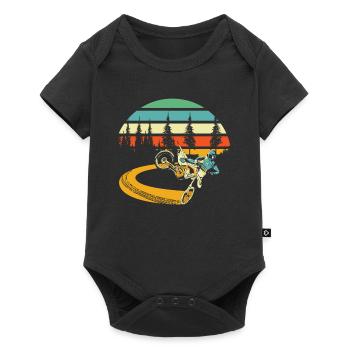Mx Motocross Dirt Bike - Baby Premium short-sleeve bodysuit - black - Front
