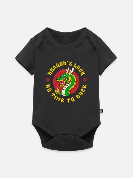 Jahr Des Drachen 2024 - Baby Premium Kurzarmbody - Schwarz