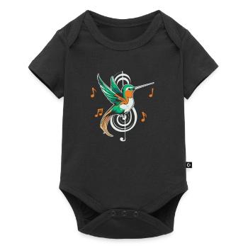 Note de musique Colibri - Body à manches courtes Premium Bébé - noir - Devant