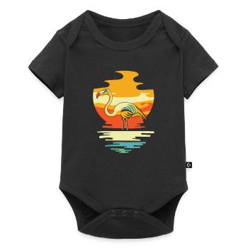 Flamingo - Baby Premium short-sleeve bodysuit - black - Front
