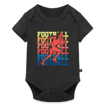 American football - Baby Premium short-sleeve bodysuit - black - Front