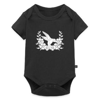 Hummingbird Dreamcatcher Bird - Baby Premium short-sleeve bodysuit - black - Front