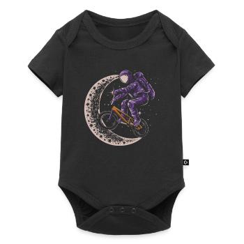 Bmx Bmx Biker Demi-Lune Astronaute - Body à manches courtes Premium Bébé - noir - Devant