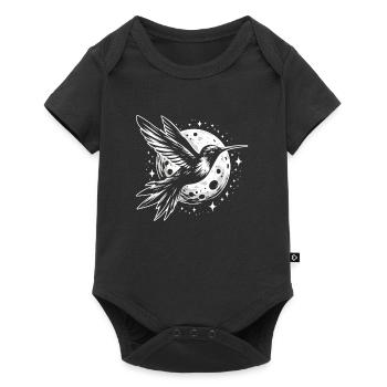 Hummingbird Dreamcatcher Bird - Baby Premium short-sleeve bodysuit - black - Front