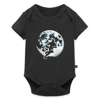 Lune de rugby - Body à manches courtes Premium Bébé - noir - Devant