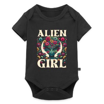 Alien Außerirdischer Alien Girl - Body à manches courtes Premium Bébé - noir - Devant