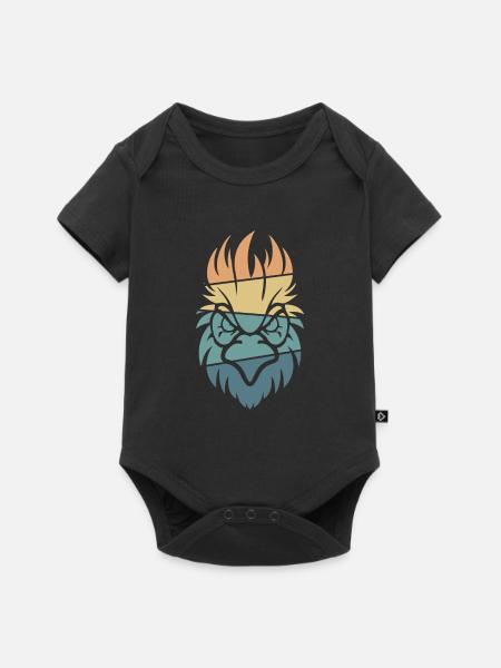 Huhn Henne - Baby Premium Kurzarmbody - Schwarz