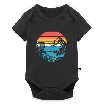 Frisbee Golf Disc Golf - Baby Premium short-sleeve bodysuit - black - Front