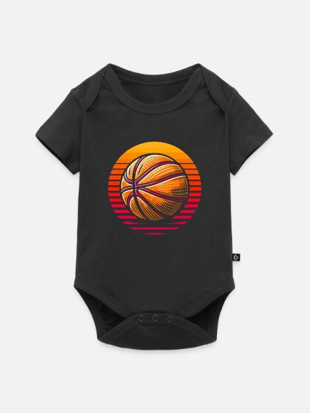 Basketball Basketballer - Baby Premium Kurzarmbody - Schwarz