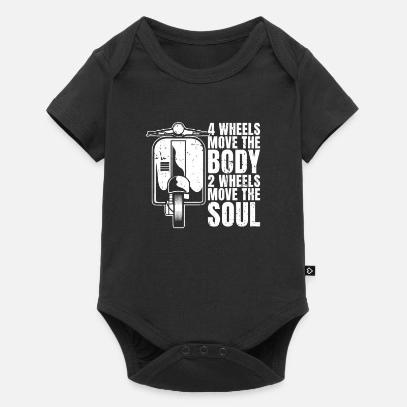 Motorroller - Baby Premium Kurzarmbody - Schwarz