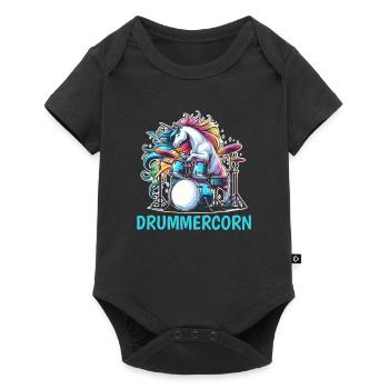 Batterie Batteur Batteur Licorne - Body à manches courtes Premium Bébé - noir - Devant