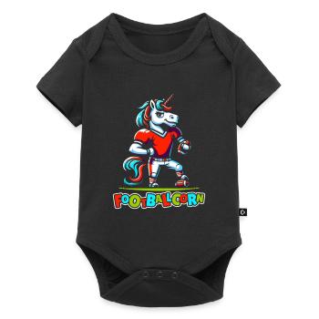 Football américain Licorne Footballcorn - Body à manches courtes Premium Bébé - noir - Devant