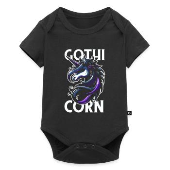 Gothic Unicorn Gothicorn - Baby Premium short-sleeve bodysuit - black - Front