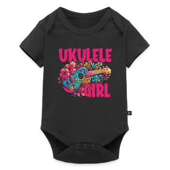 Ukulélé Ukulélé Fille - Body à manches courtes Premium Bébé - noir - Devant
